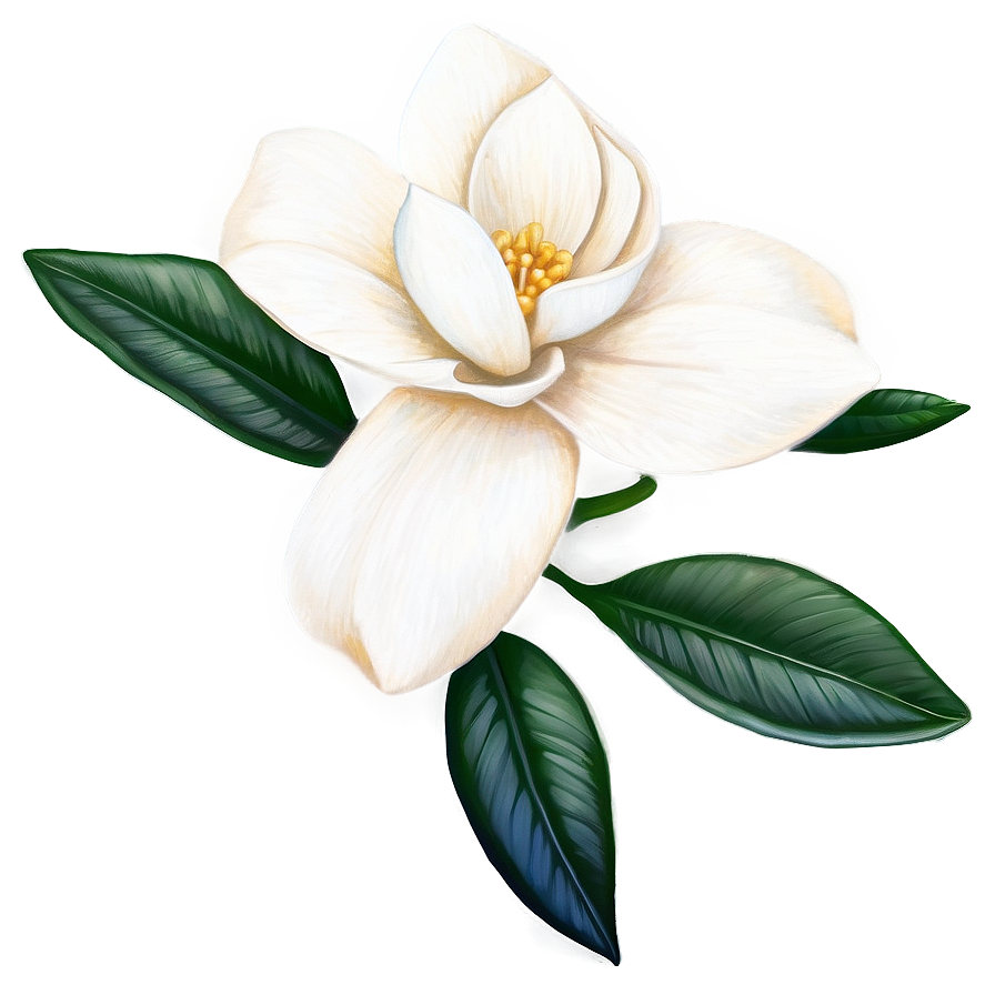 Gardenia Flower Drawing Png 2