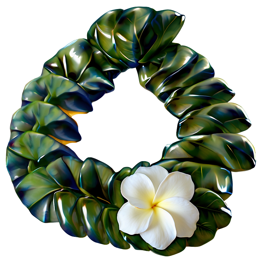 Gardenia Hawaiian Lei Png 06262024