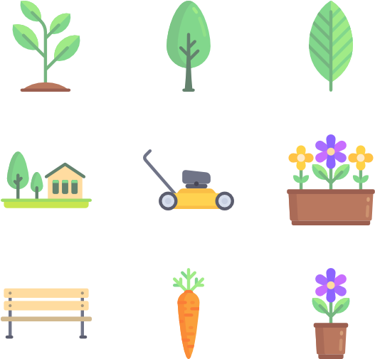 Gardening Icons Set