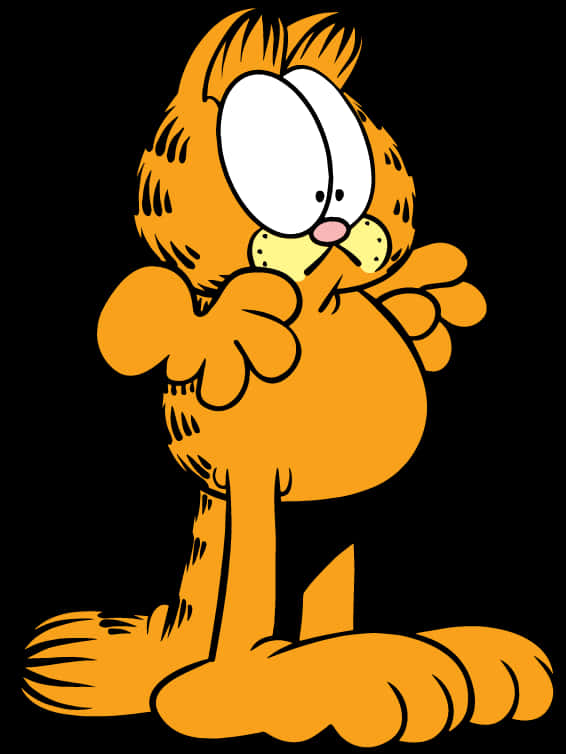 Garfield Standing Cartoon Character