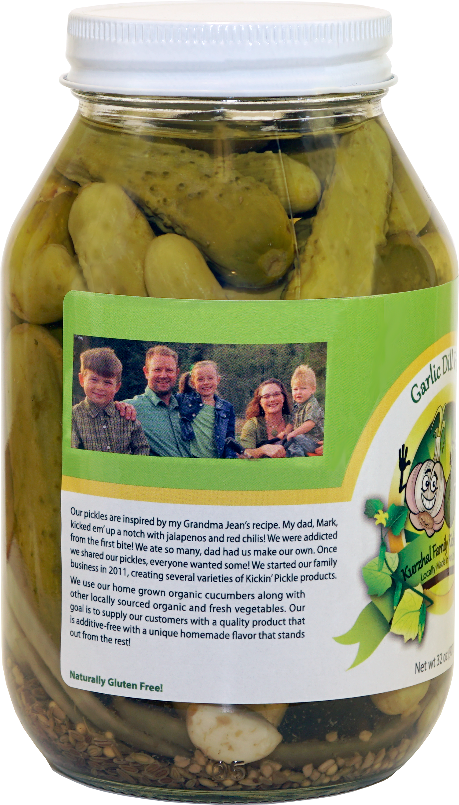 Garlic Dill Pickle Jar Family Brand