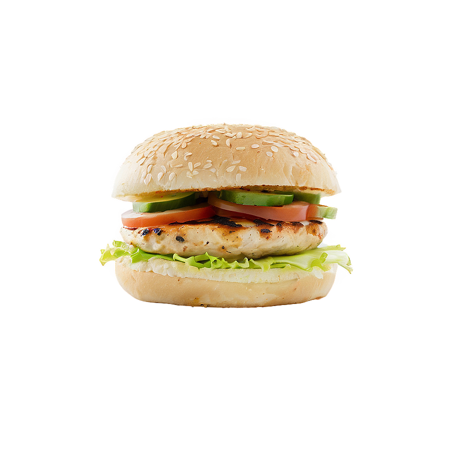 Garlic Herb Chicken Burger Png 05242024