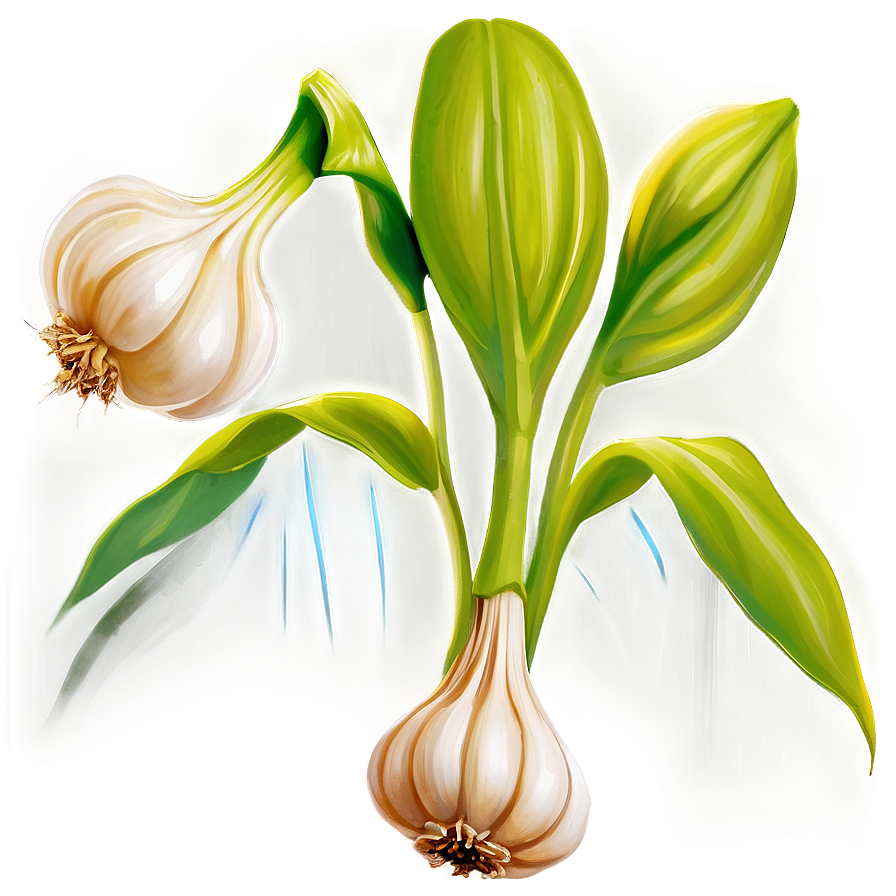 Garlic Plant Png 05242024