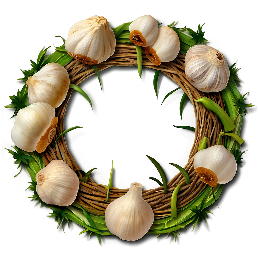 Garlic Wreath Png Vak26