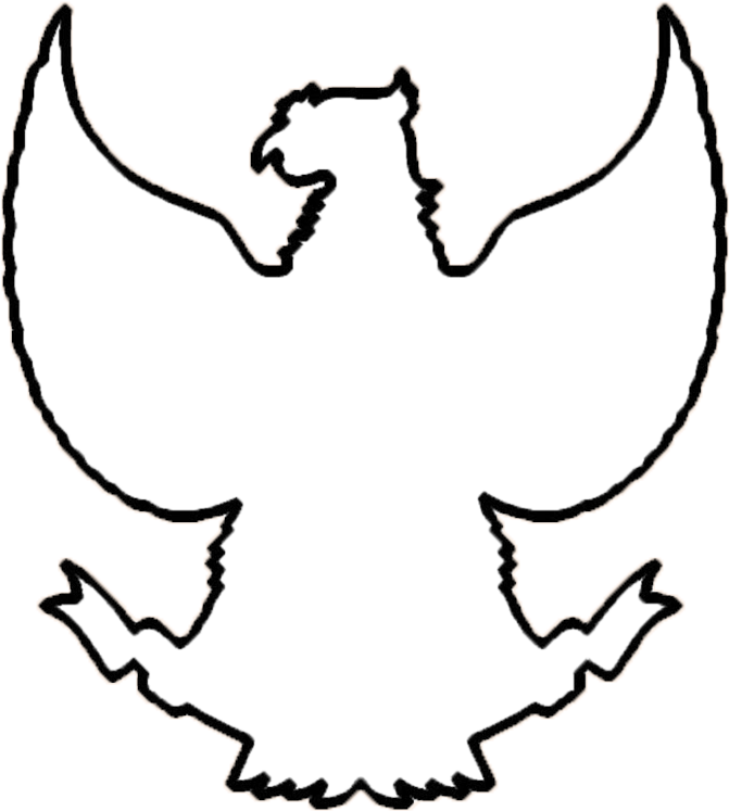 Garuda Silhouette Outline