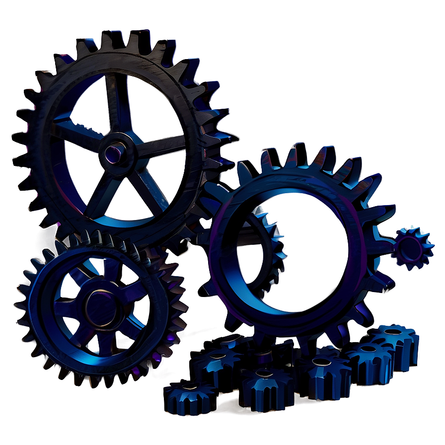 Gears Silhouette Png Qmq