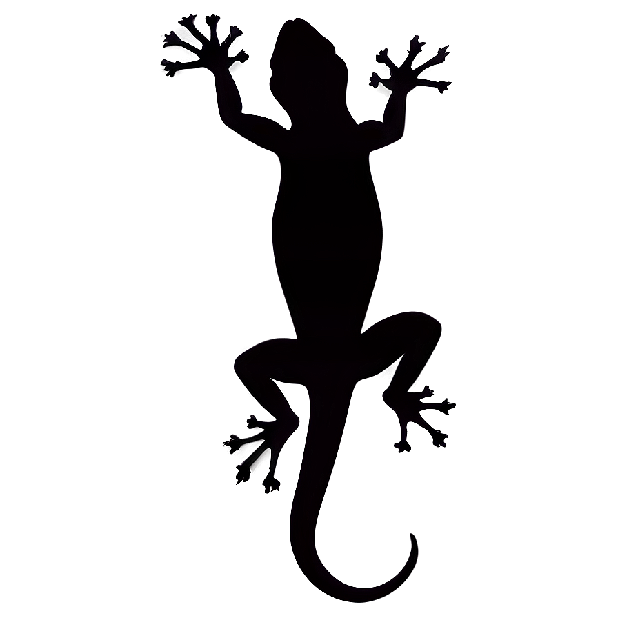 Gecko Silhouette Png 06112024