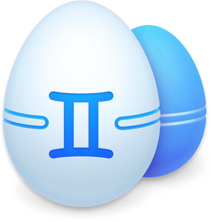 Gemini Zodiac Symbol Eggs