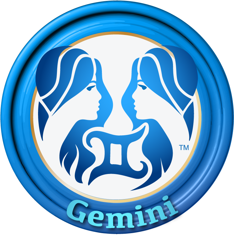 Gemini Zodiac Symbol Logo