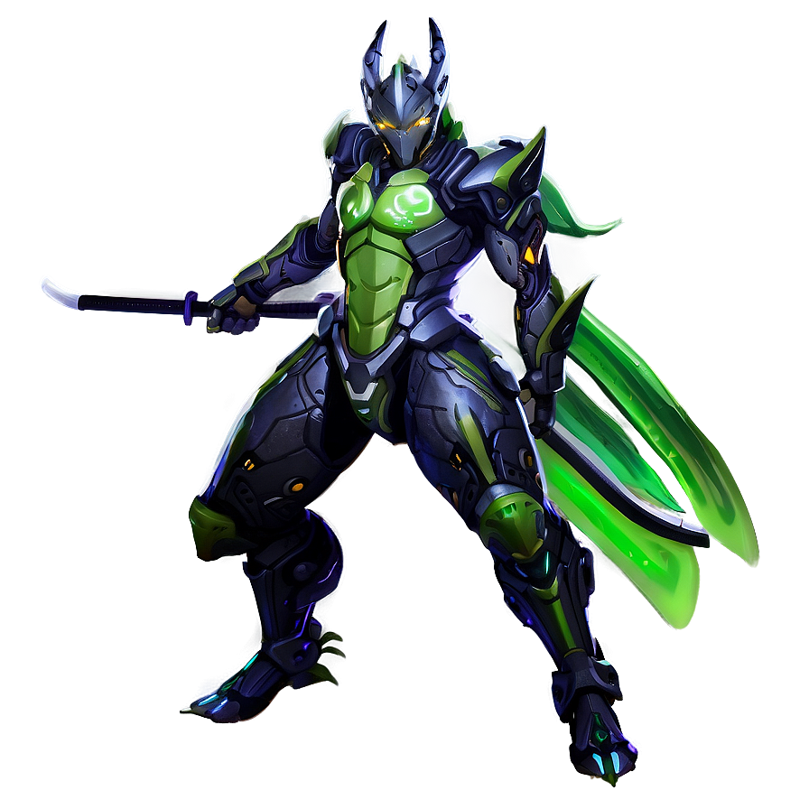 Genji Green Dragon Png Oao