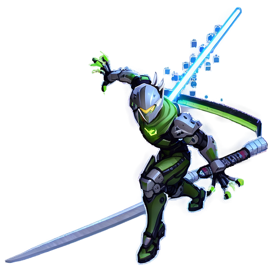 Genji Pixel Spray Png 06202024