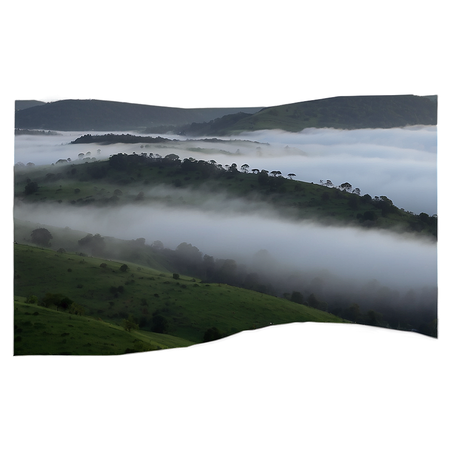 Gentle Fog Over Hills Png Cms