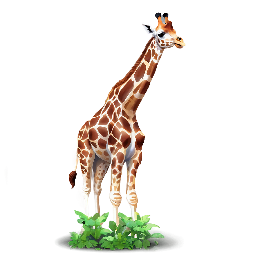 Gentle Giraffe Eating Leaves Png Oyv