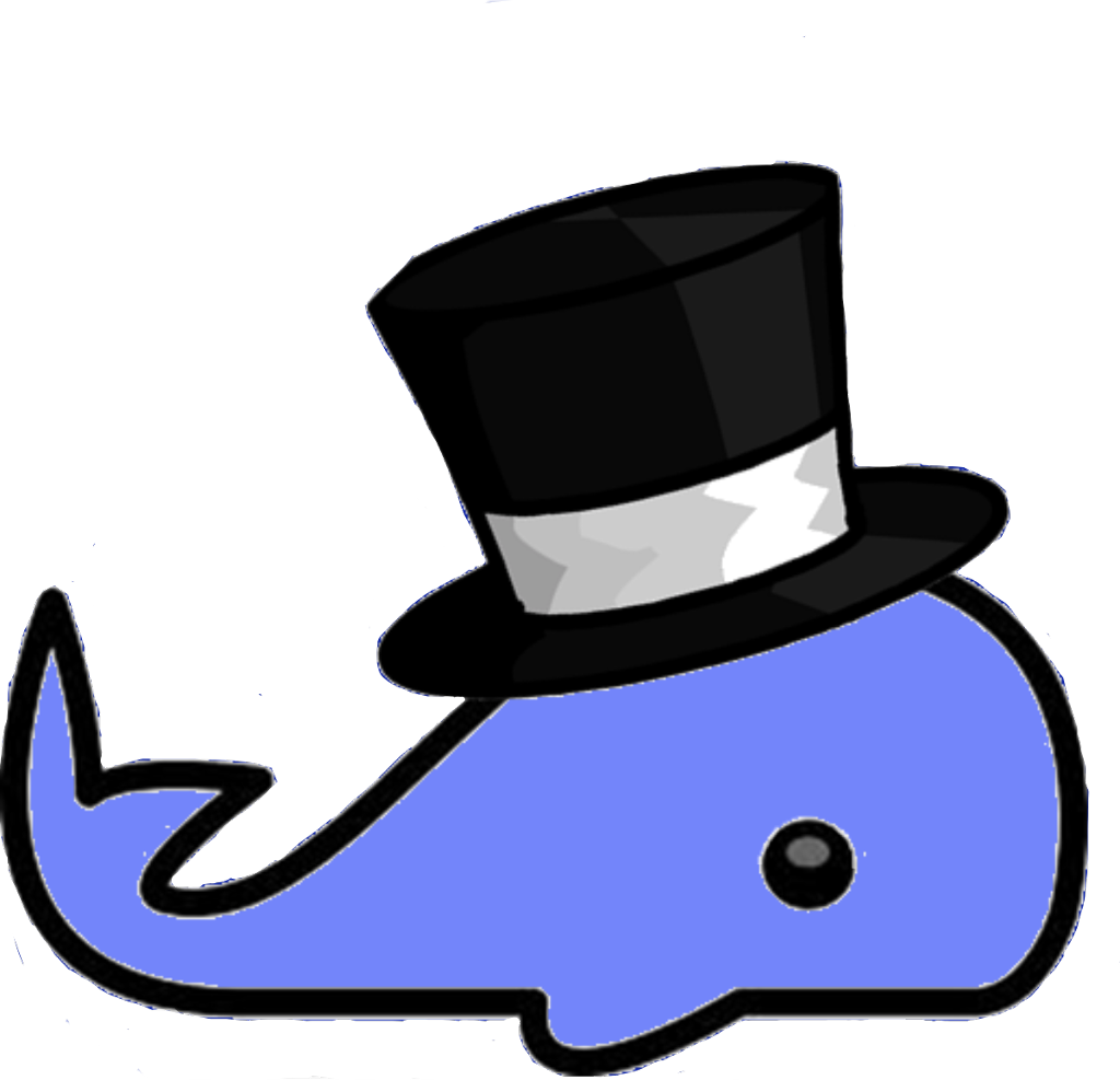 Gentleman Whale Cartoon Graphic