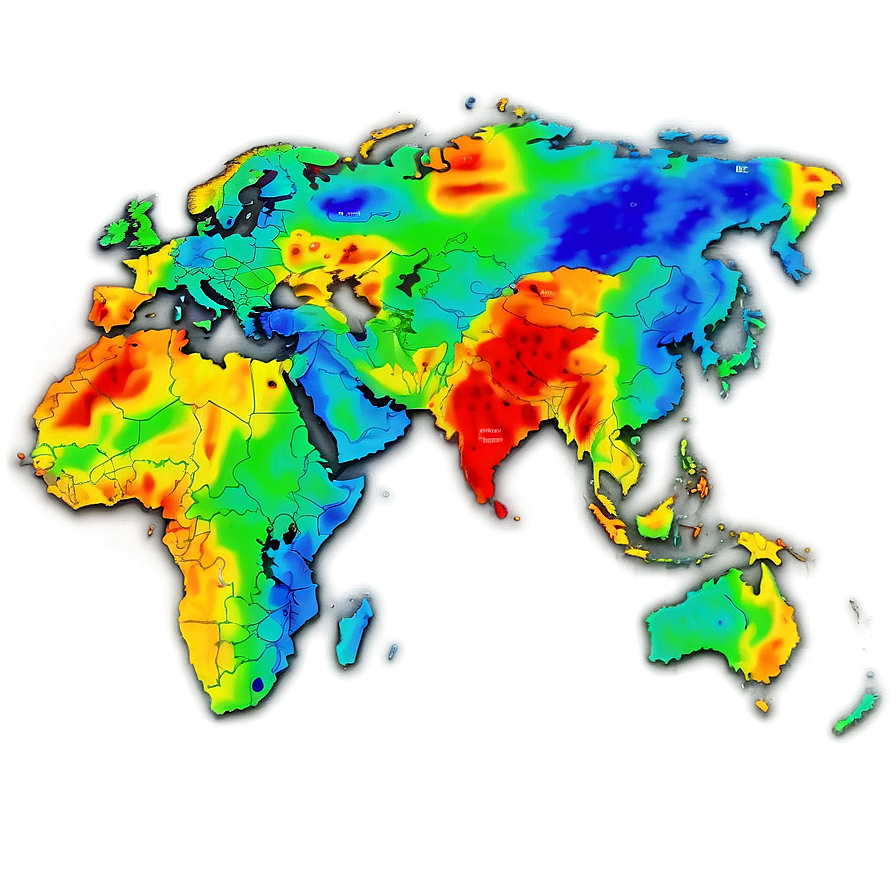 Geo Heat Map Data Representation Png Ebj