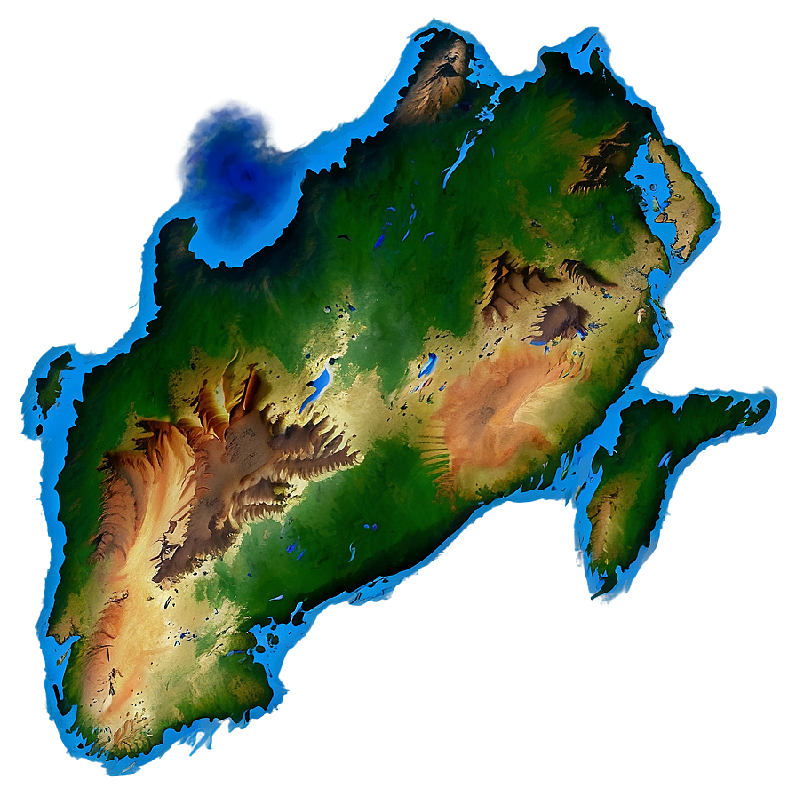 Geographic Continent Map Png Rnr