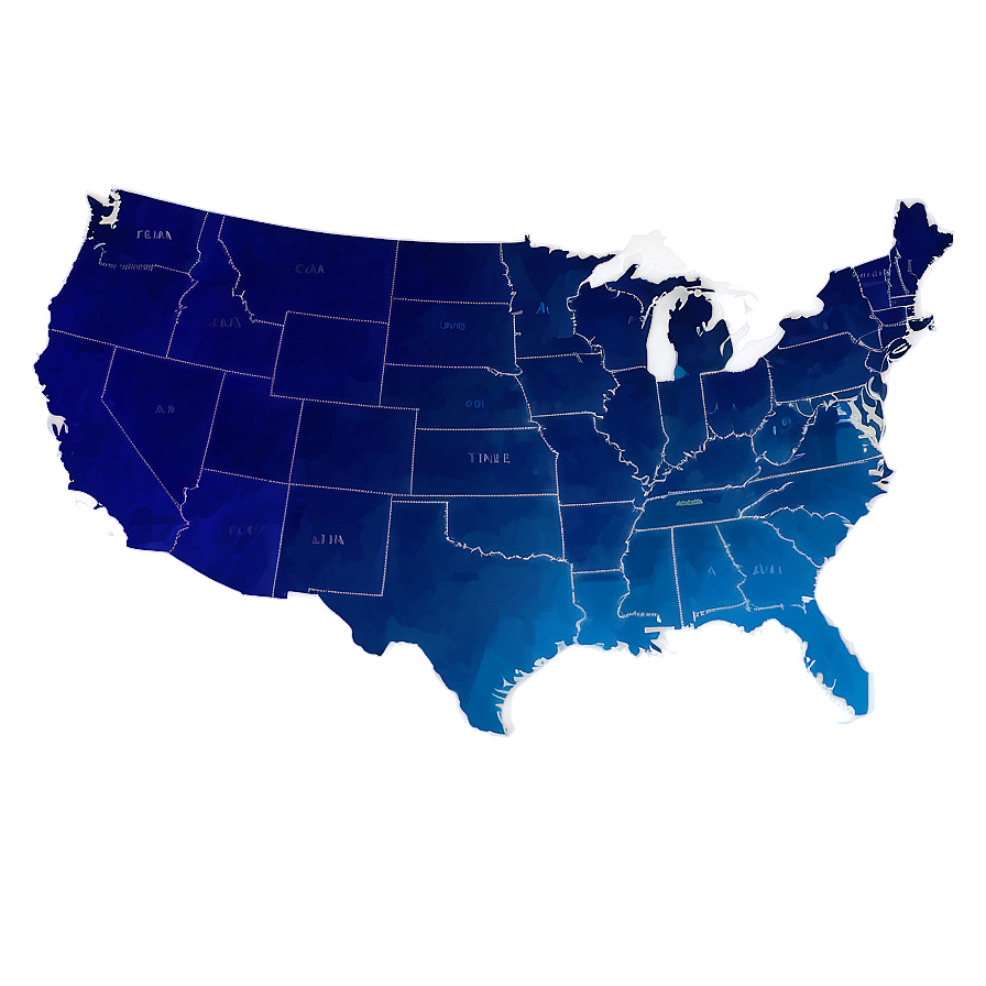 Geographical United States Map Png 06122024