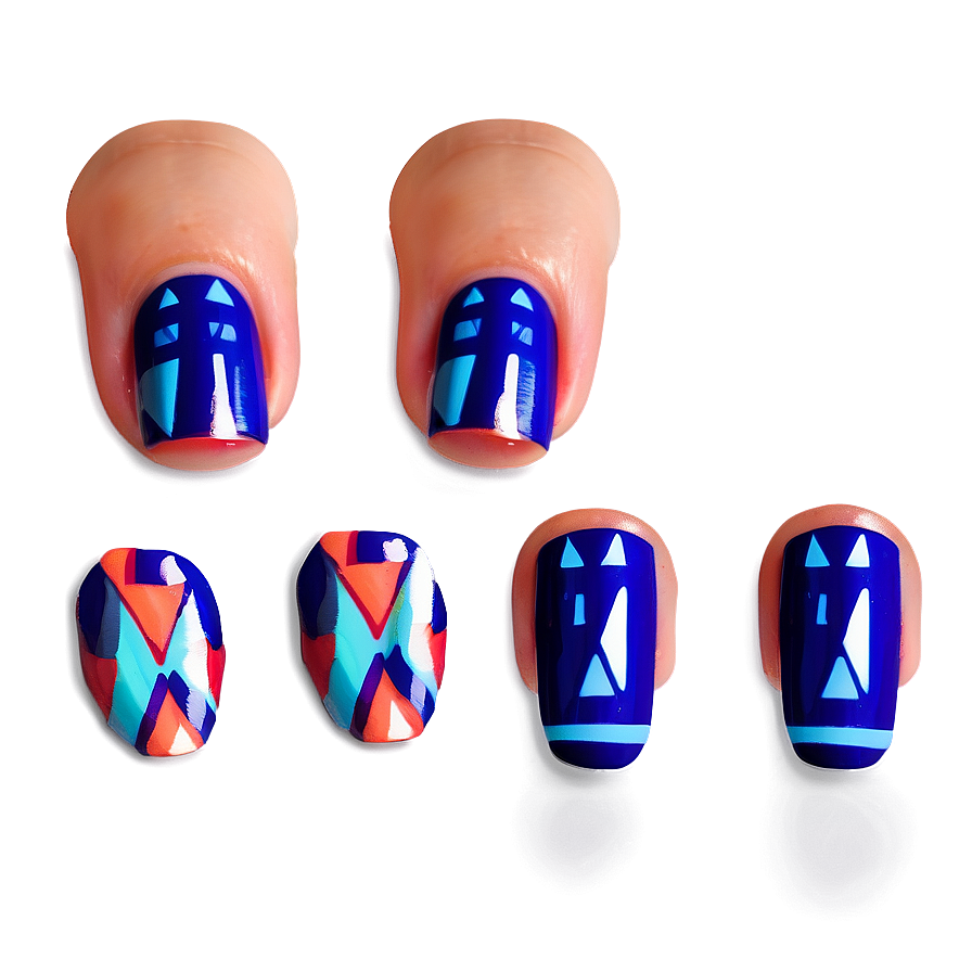 Geometric Acrylic Nails Styles Png Vlq