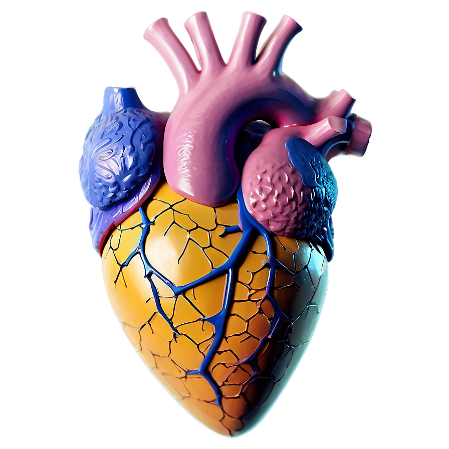 Geometric Anatomical Heart Png Djl