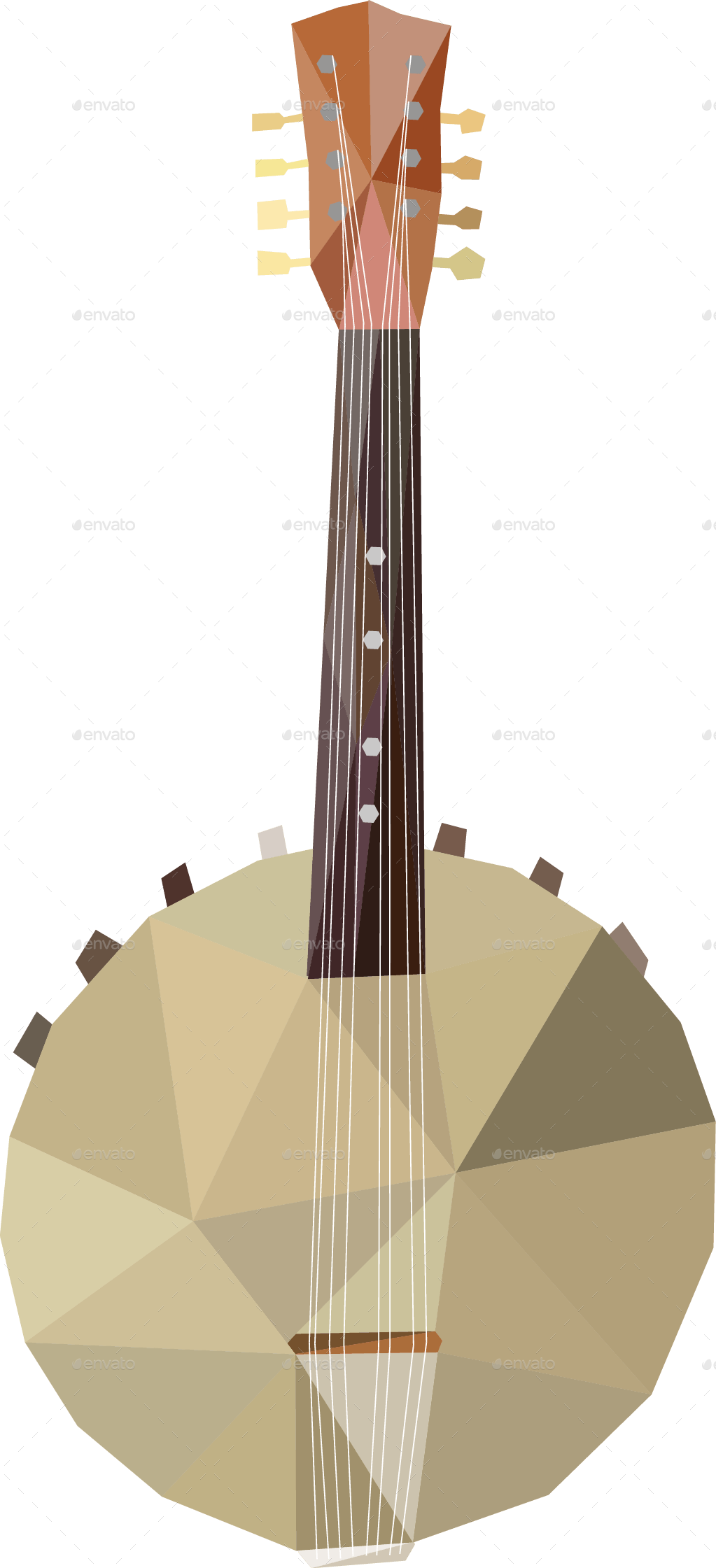 Geometric Art Guitar Design