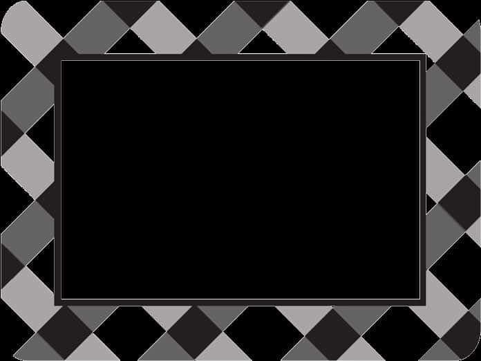 Geometric Black White Frame