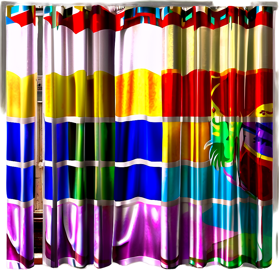 Geometric Block Curtain Png 05252024