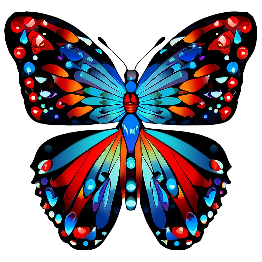 Geometric Butterfly Outline Png Lda52