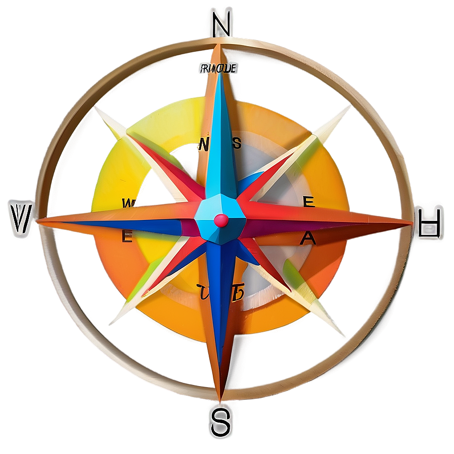 Geometric Compass Art Png Bnf36