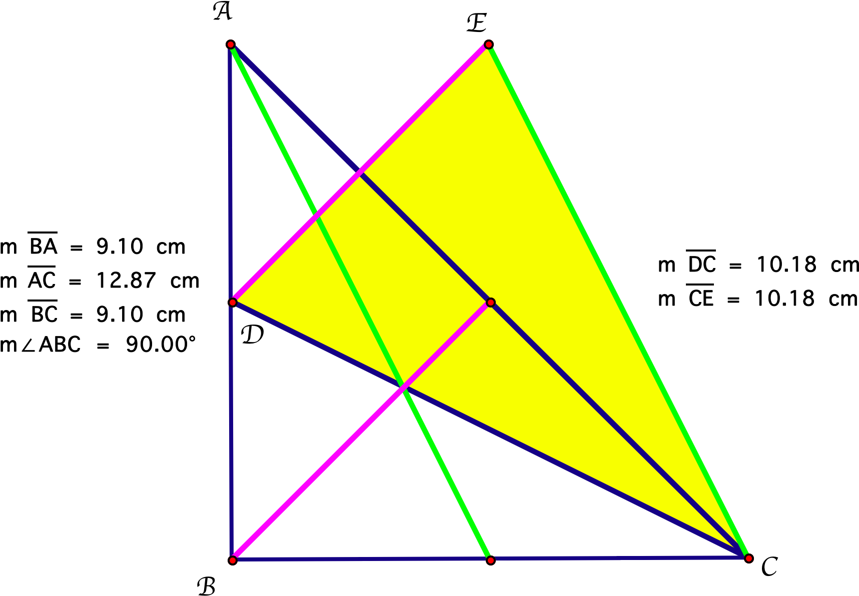 Geometric Construction Right Triangleand Rhombus