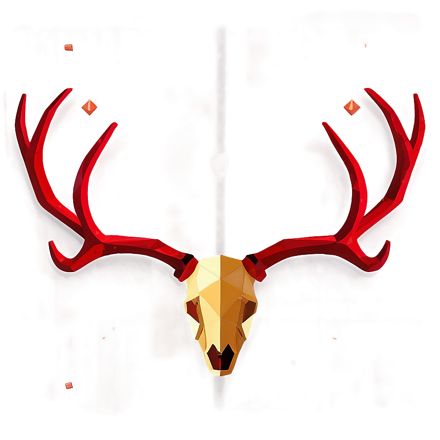 Geometric Deer Antler Png 58