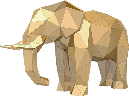 Geometric Elephant Artwork