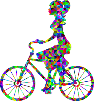 Geometric Girlon Bicycle