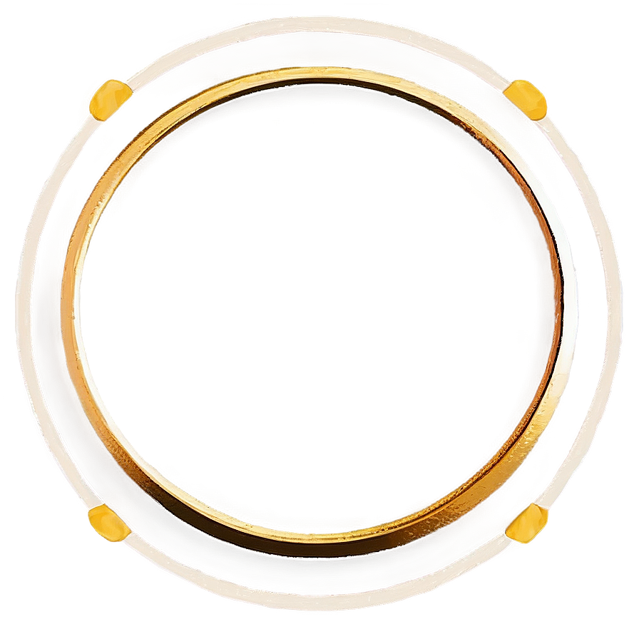 Geometric Gold Circle Frame Png Jbk