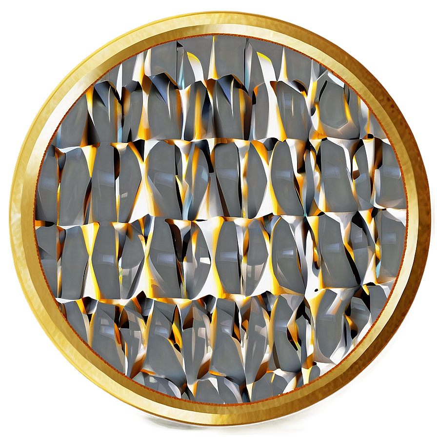 Geometric Gold Circle Frame Png Sre17