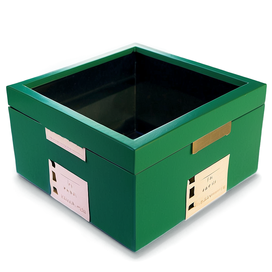 Geometric Green Box Png 06292024