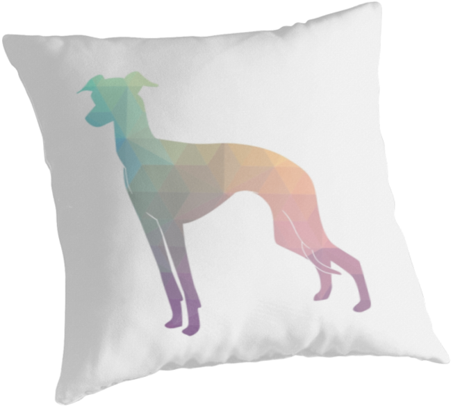 Geometric Greyhound Cushion Design