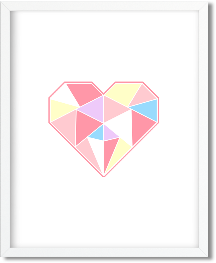 Geometric Heart Artwork