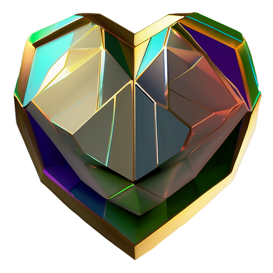 Geometric Heart Clipart Png 06132024