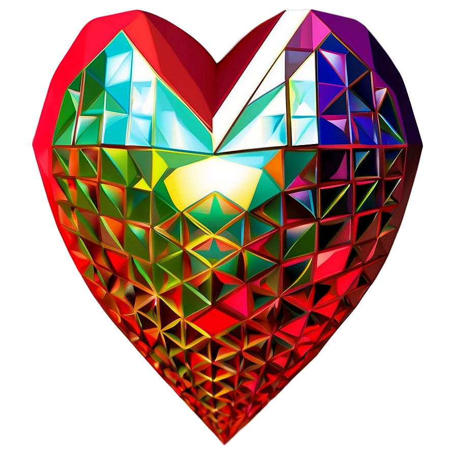 Geometric Heart Clipart Png Cpr