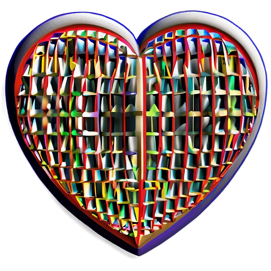 Geometric Heart Drawing Png 05252024