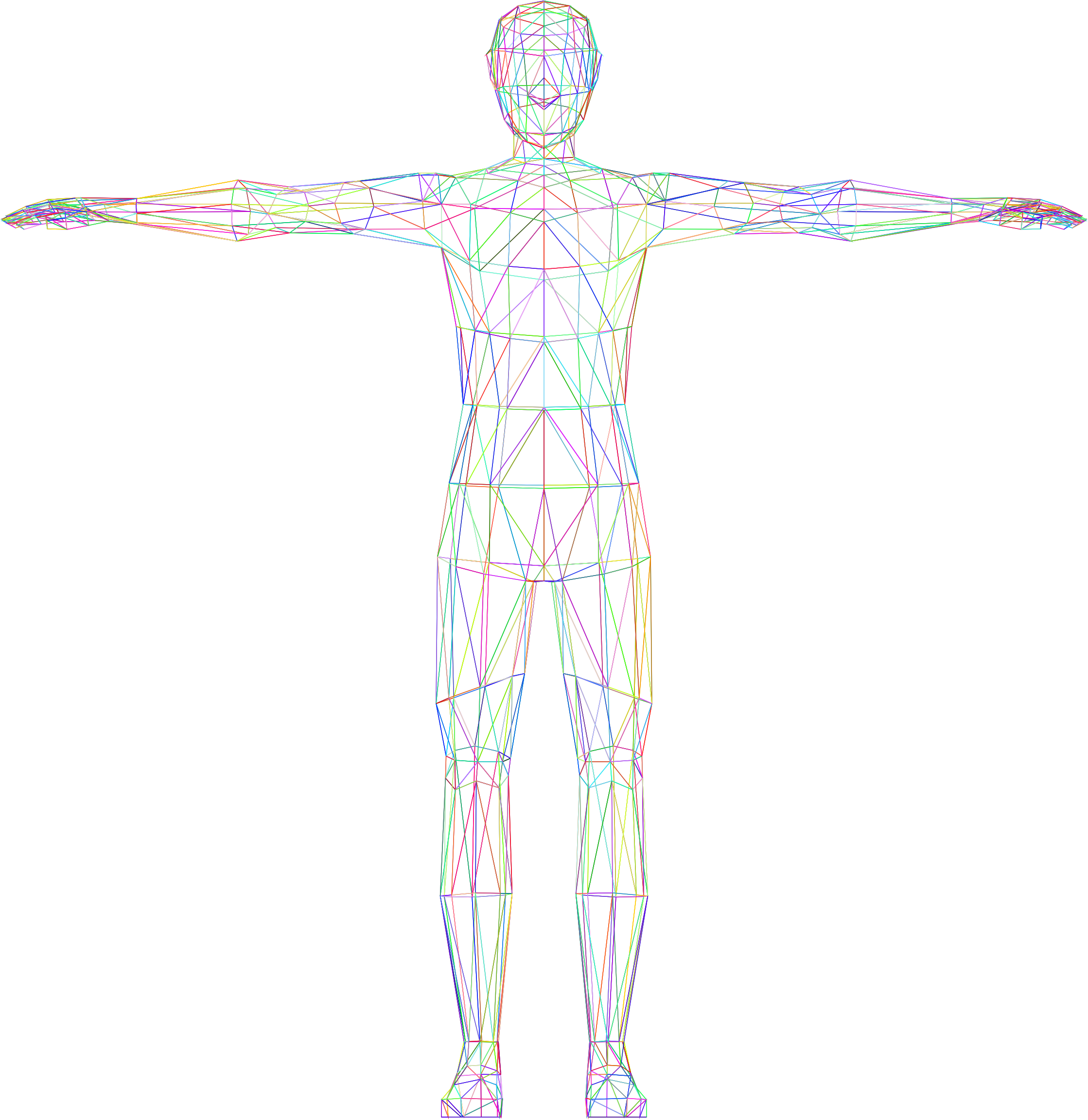 Geometric Human Body Outline