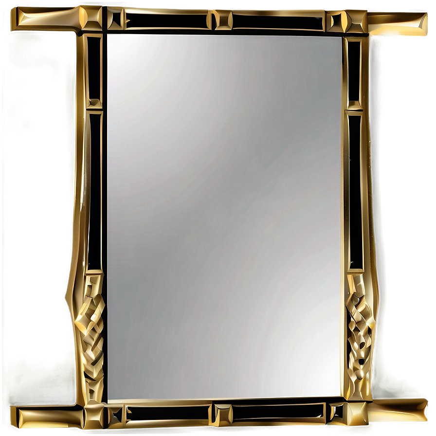 Geometric Mirror Frame Png 06212024