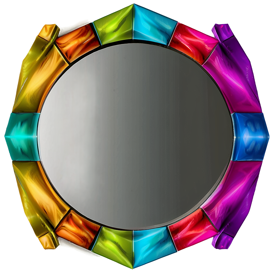 Geometric Mirror Frame Png Xuy66