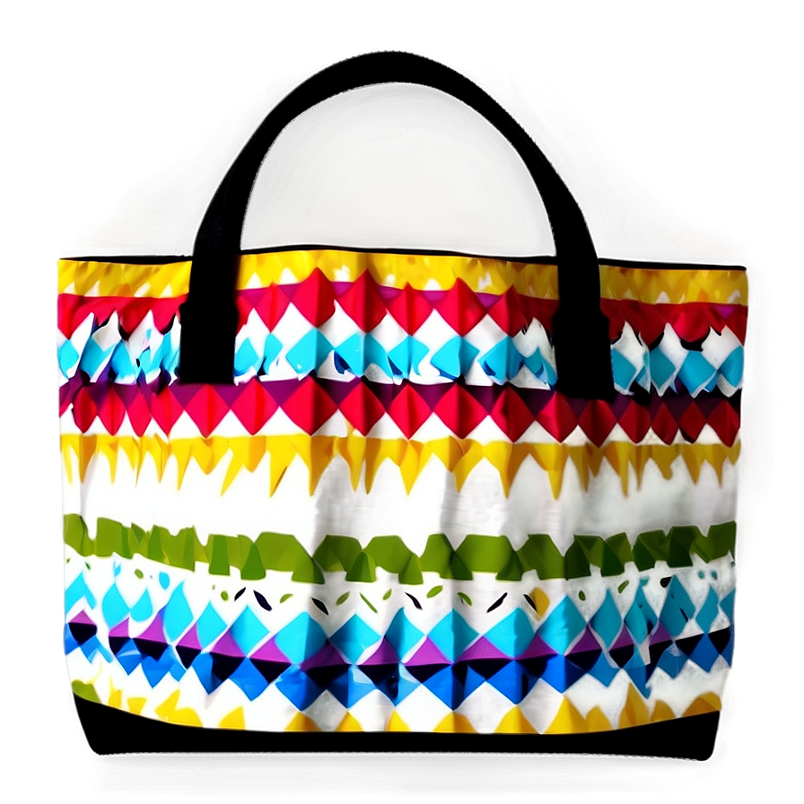 Geometric Pattern Tote Bag Png Ike