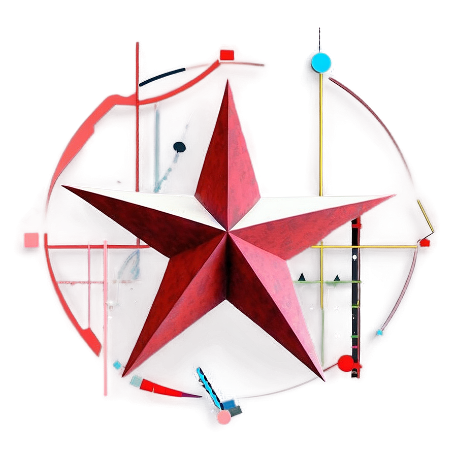 Geometric Red Star Png Kfs