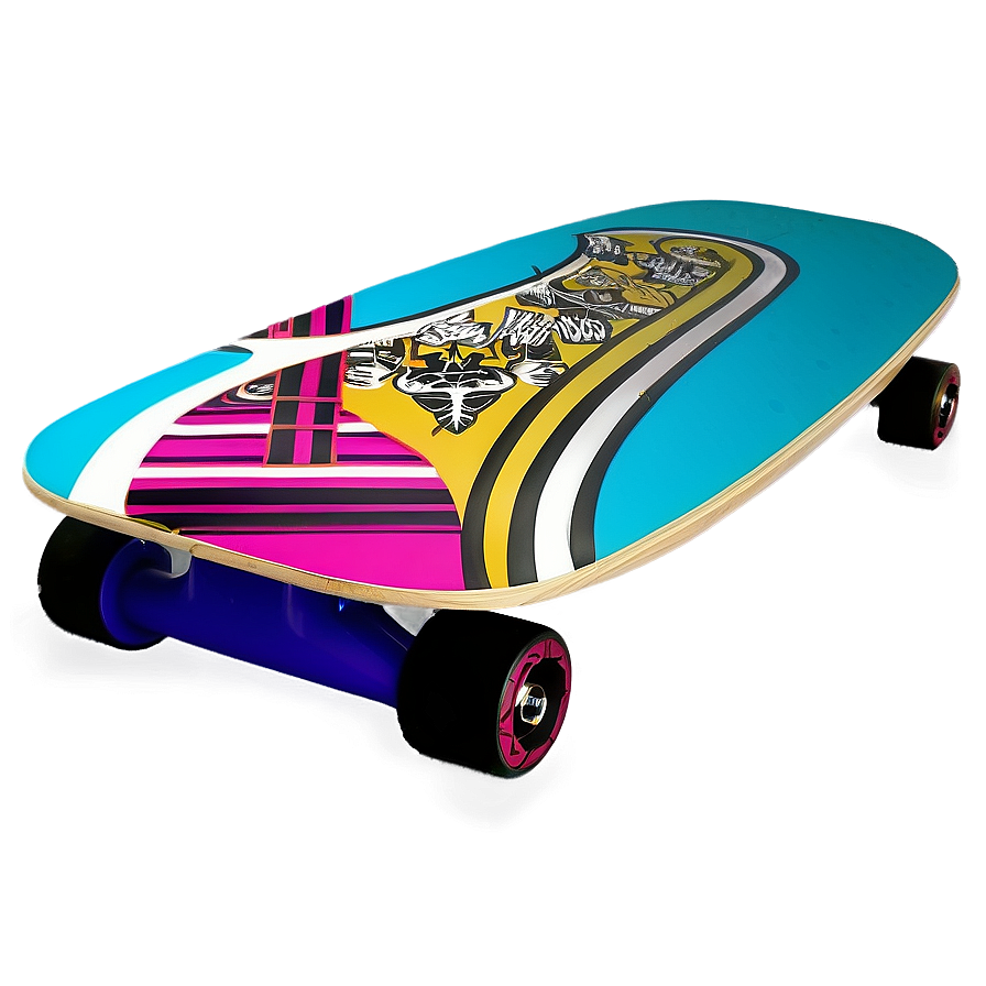 Geometric Skateboard Deck Art Png 06282024