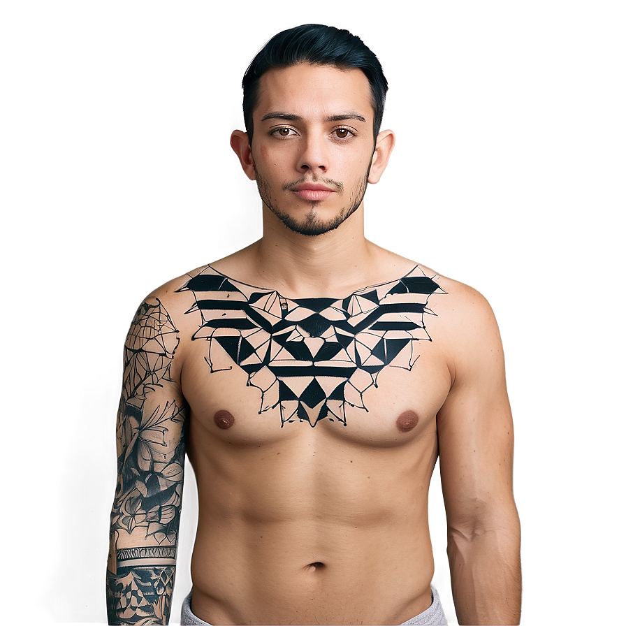 Geometric Sleeve Tattoo Png Gns51