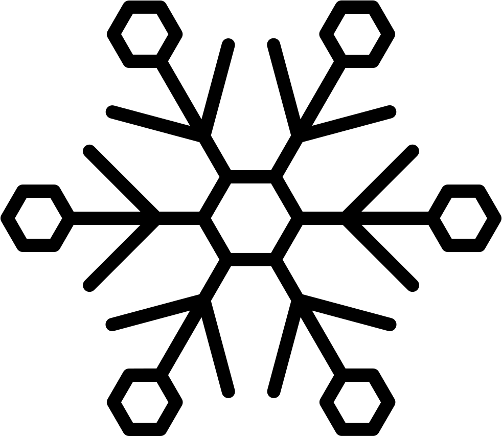 Geometric Snowflake Design