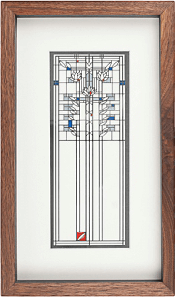 Geometric Stained Glass Art