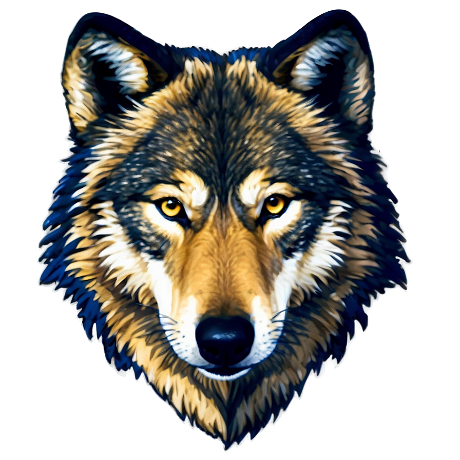 Geometric Wolf Head Outline Png 06122024